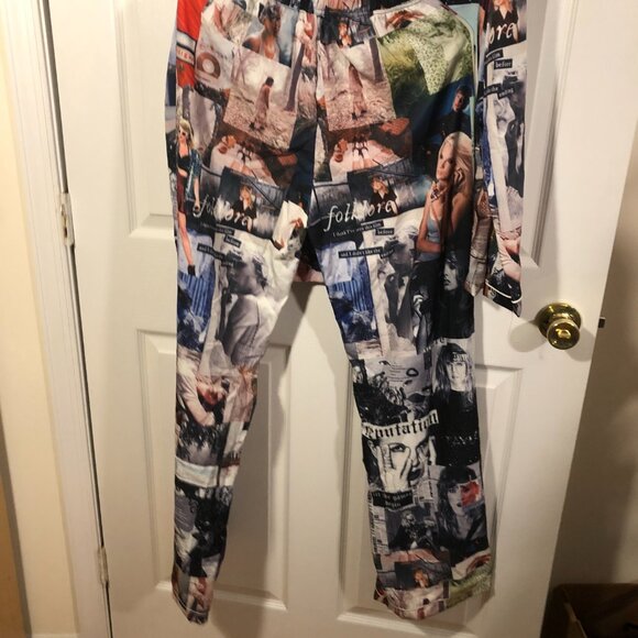Taylor Swift women The Eras Tour top and bottom pajama set, M - Picture 10 of 12